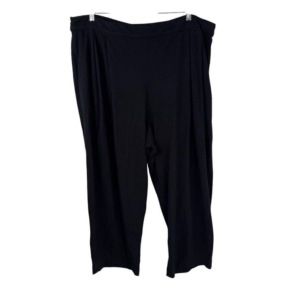 Velvet by Graham & Spencer Anthropologie Black Pull On Knit Pants Size 2X EUC